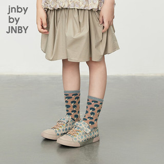 jnby by JNBY江南布衣童装袜子中筒袜男女童24春6O2N12840 673/灰粉系 33