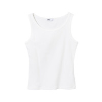 SPAO韩国同款2024年春夏女士修身内搭无袖圆领T恤SPRNE25G11 白色 160/84A/S