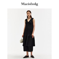 Marisfrolg【轻礼系列】玛丝菲尔2024夏季时尚设计感阔腿裤女 经典黑 S