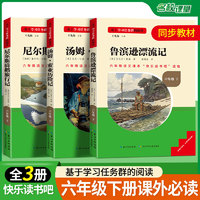 全套3册 鲁滨逊漂流记六年级下册的课外书必读正版原著完整版汤姆索亚历险记尼尔斯骑鹅旅行记鲁滨孙名校课堂快乐读书吧六年级下册