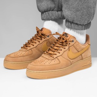 NIKE 耐克 Air Force 1 '07 Wb Af1 男子运动板鞋 CJ9179-200 棕色 42