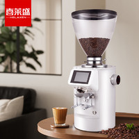 喜莱盛现磨咖啡机商用意式研磨咖啡机 半自动咖啡机商用双头意式卡布奇诺款CG-22 电动定量83mm刀盘/.3.5kg豆仓