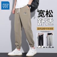 JEANSWEST 真维斯 休闲裤男士百搭显高卫裤2024新款春夏季宽松束脚长裤子男