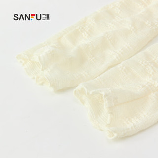 SANFU 三福 女袜套单双装 甜美日系蕾丝蝴蝶结堆堆腿套袜子826814 黑色 均码