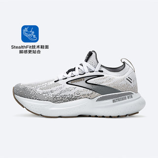 布鲁克斯BROOKS跑步鞋女鞋注氮科技运动鞋缓震透气跑鞋Glycerin 甘油21 【支撑/贴合】白色/灰色/黑色 38.5