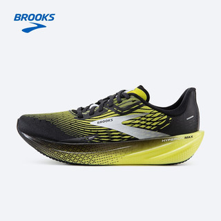 布鲁克斯 BROOKS跑步鞋男女缓震运动鞋马拉松竞速跑鞋 Hyperion Max 烈风 【男】黑色/炫黄色/白色 43