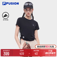 FILA 斐乐 FUSION斐乐潮牌短袖T恤女2024夏季新款上衣