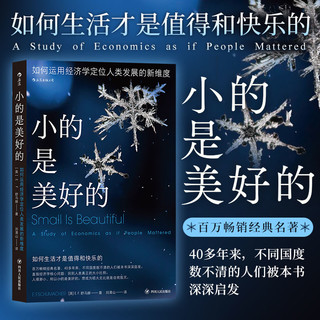 百亿补贴：后浪 小的是美好的 舒马赫著 人本主义中间技术规模经济哲学书籍