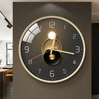 BBA 挂钟北欧装饰轻奢钟表客厅家用时钟挂表挂墙12英寸 A277玫瑰金