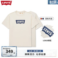 Levi's李维斯24夏季男士针织休闲短袖T恤 蓝色 001AM-0002 XL