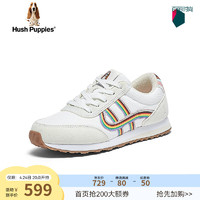 暇步士（Hush Puppies）板鞋女士休闲软底阿甘百搭德训鞋10682AM4 白色 39