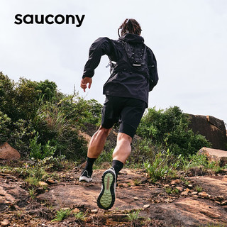 Saucony索康尼AURA TR男鞋户外越野跑鞋男防滑耐磨徒步登山运动训练鞋子 咖啡黑15 46