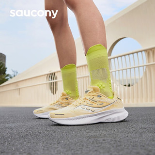 Saucony索康尼向导16跑鞋男鞋支撑夏季男女运动鞋子guide16 黄34(女款) 42.5