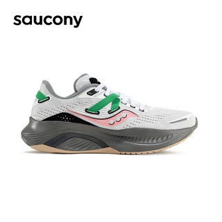 Saucony索康尼向导16跑鞋男鞋支撑夏季男女运动鞋子guide16 白粉85(女款) 42.5