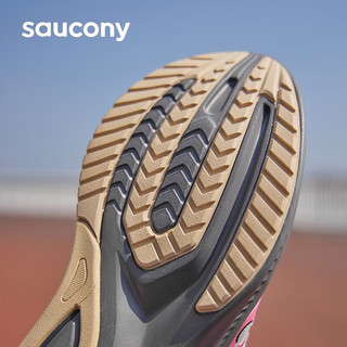 Saucony索康尼向导16跑鞋男鞋支撑夏季男女运动鞋子guide16 白粉85(女款) 40.5