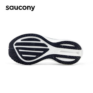 Saucony索康尼胜利20跑鞋男专业强缓震慢跑步鞋运动鞋子大体重TRIUMPH20  白黑11 40.5