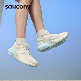 Saucony索康尼SURGE澎湃跑步女鞋减震舒适入门训练夏季运动鞋轻便跑鞋子 米兰2（2代） 37.5