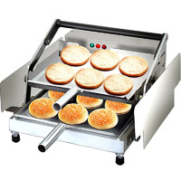 闪盾商用汉堡机汉堡炉奶茶店设备双层铝板烘烤面包机   商用汉堡机
