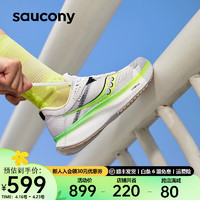 Saucony索康尼驭途16跑鞋女透气减震中考鞋软底训练运动鞋Ride 驭途16 白绿75（色） 39