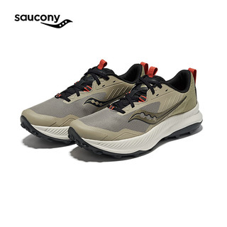 Saucony索康尼BLAZE TR炽焰户外越野跑鞋男运动鞋24年防滑登山徒步鞋 绿黑30【男款】 38.5