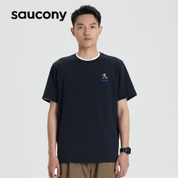 saucony 索康尼 夏季新款男子休闲短袖出街百搭潮流街头纯棉运动T恤