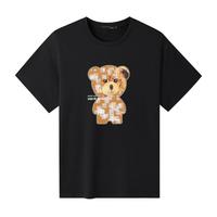 GXG 24夏季卡通小熊男士同款圆领百搭短袖t恤