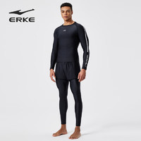 ERKE 鸿星尔克 男士分体泳衣泳裤三件套装 长袖上衣防晒冲浪服泡温泉游泳装备