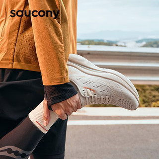 Saucony索康尼TIDE浪潮透气跑鞋男鞋入门进阶夏季减震训练运动鞋子男女 卡基7【男款】 40