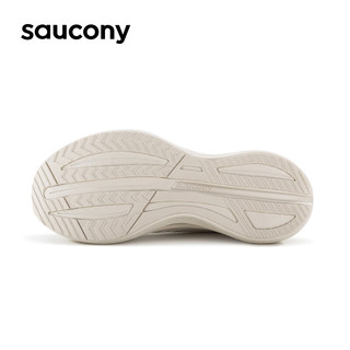 Saucony索康尼TIDE浪潮透气跑鞋男鞋入门进阶夏季减震训练运动鞋子男女 卡基7【男款】 40