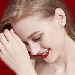 moefi茉妃s925银简约耳钉女小巧珍珠耳环时尚气质耳饰女简约珍珠耳钉