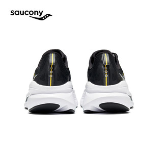 Saucony索康尼OMNI 全擎22跑步鞋男24年减震支撑训练跑鞋运动鞋男子 黑白100 40