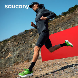 Saucony索康尼Pro啡鹏3碳板跑鞋男竞速回弹缓震马拉松专业比赛运动鞋男 绿35【异镜配色】 42