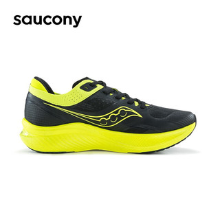 Saucony索康尼全掌碳板跑鞋男鞋夏季透气竞速回弹训练运动鞋子全速SLAY 黑中黄2【男女款】 39