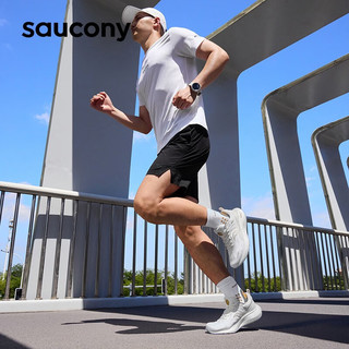 Saucony索康尼澎湃男跑鞋减震训练入门夏季男女同款运动鞋子Surge 白金1(男女同款2代） 41