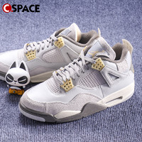 AIR JORDAN Cspace Air Jordan 4AJ4灰兔子乔4水泥灰篮球鞋DV3742-021