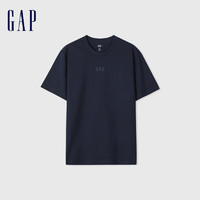 Gap 男女春季圆领短袖T恤 885843 海军蓝 M