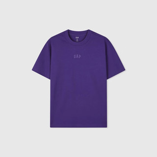 Gap 男女春季圆领短袖T恤 885843 紫色 L
