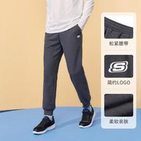 SKECHERS 斯凯奇 运动裤男士长裤针织束脚裤卫裤尺码偏大夏季