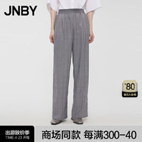 JNBY24夏休闲裤复古宽松直筒5O4E13480 955/黑红条/格 L