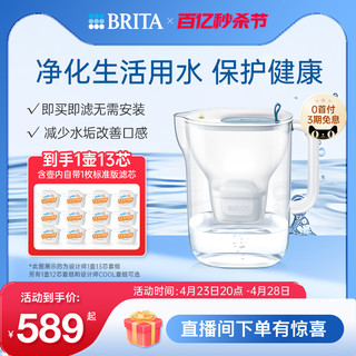 BRITA 碧然德 fill&enjoy Style设计师系列 滤水壶 绿色 一壶十三芯