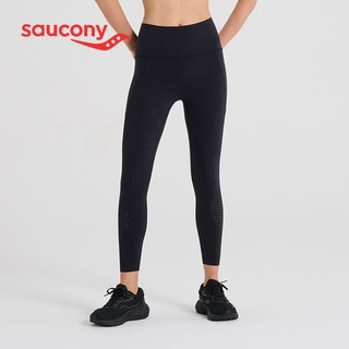百亿补贴：saucony 索康尼 紧身瑜伽裤弹力高腰健身外穿速干长裤女跑步运动裤