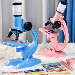 莂来儿童小学生光学显微镜初中生科学实验套装1200倍家用高清玩具SJ1 教科书款4800倍高清+12标本