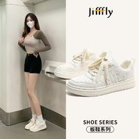 百亿补贴：jifffly 女士厚底小众白鞋