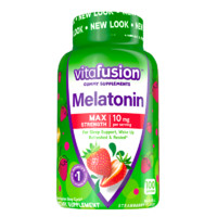 vitafusion 美国褪黑素改善睡眠倒时差sleepwell助睡眠失眠退黑色素软糖 100粒 安睡力装