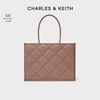 百亿补贴：CHARLES & KEITH CHARLES&KEITH加大号优雅菱格单肩托特包CK2-30671282