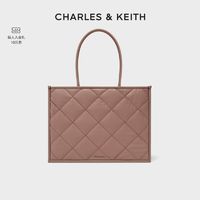 百亿补贴：CHARLES & KEITH CHARLES&KEITH加大号优雅菱格单肩托特包CK2-30671282