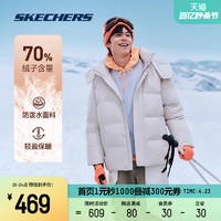 SKECHERS 斯凯奇 羽绒服男鸭绒保暖轻盈防泼水百搭外套柔软舒适立领