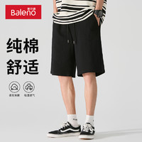 Baleno 班尼路 大码宽松纯棉短裤男夏季外穿直筒裤运动五分裤休闲潮流中裤