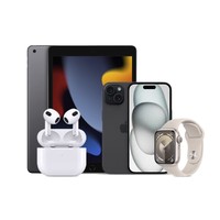 20点开始、拼手速：Apple 苹果 四件套装（iPhone15 + iPad9 + Watch Series 9 + AirPods3）