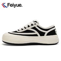 百亿补贴：Feiyue. 飞跃 Feiyue/飞跃帆布鞋女鞋2023夏季新款基础款线条厚底休闲鞋962